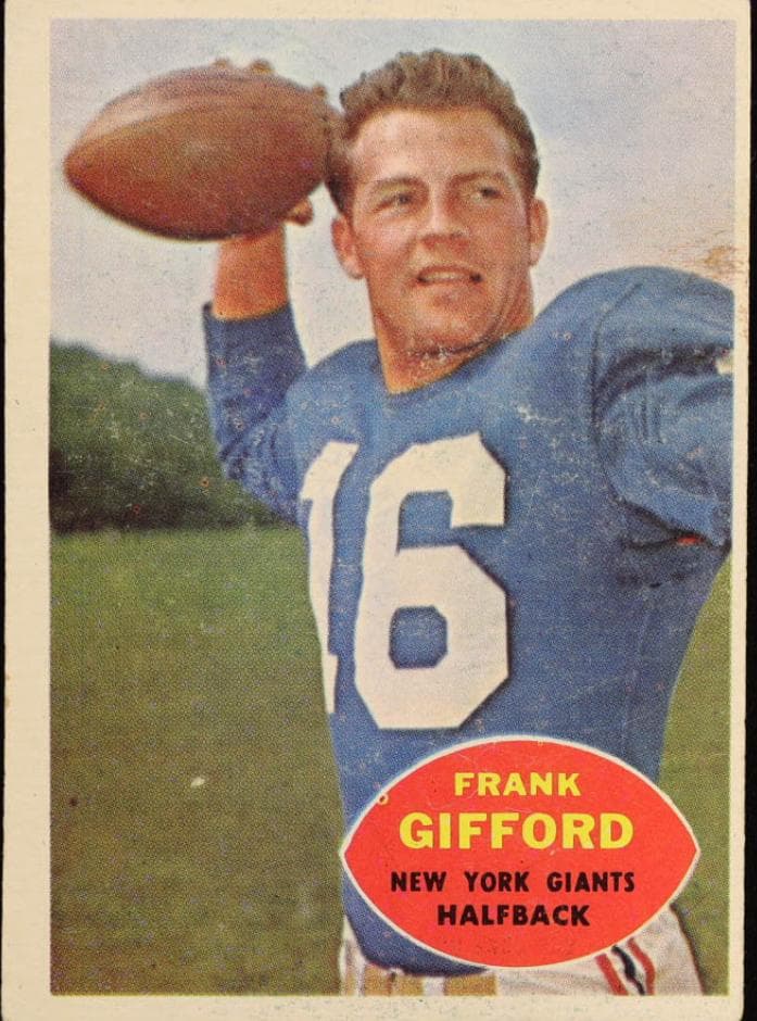 Frank Gifford 1960 topps Topps