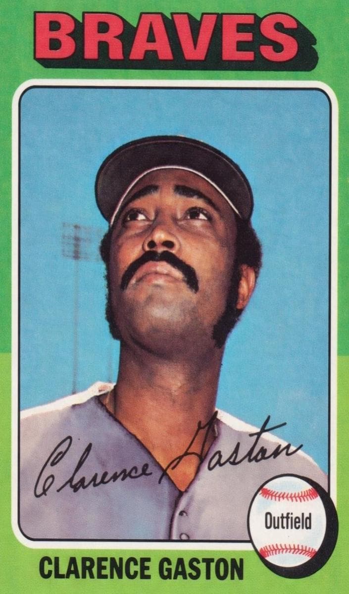Clarence Gaston 1975 topps Topps Mini
