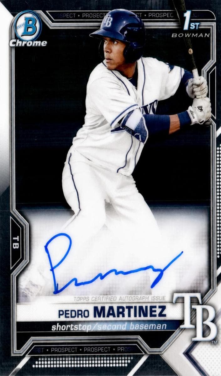 Pedro Martinez 2021 bowman Bowman Chrome