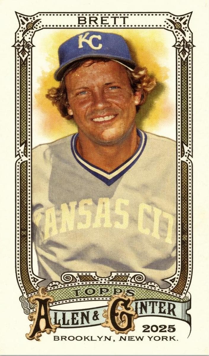 George Brett 2025 topps Topps Allen & Ginter X