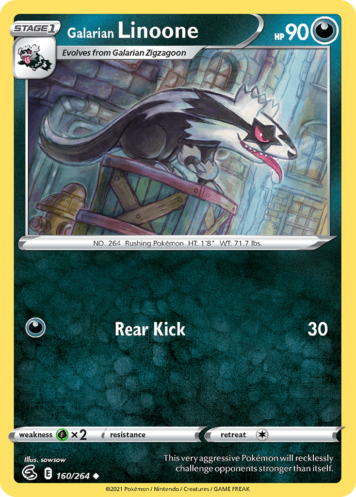 Galarian Linoone 2022 Pokemon