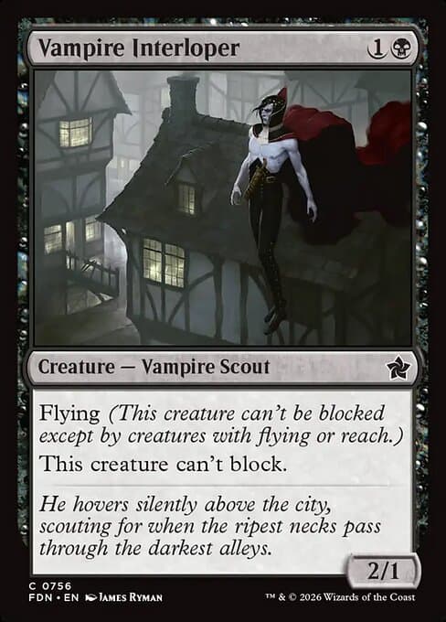 Vampire Interloper 2022 Magic: The Gathering Innistrad: Double Feature