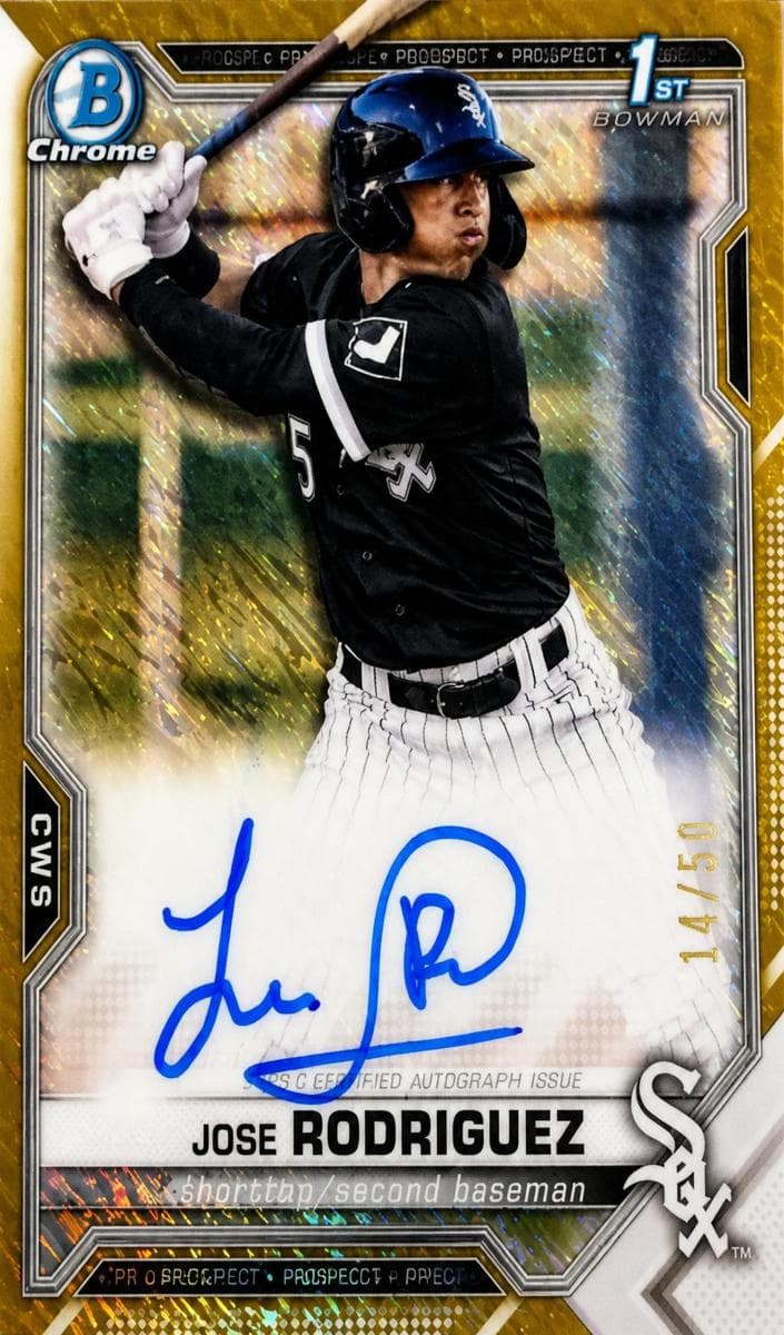 Jose Rodriguez 2021 bowman Bowman
