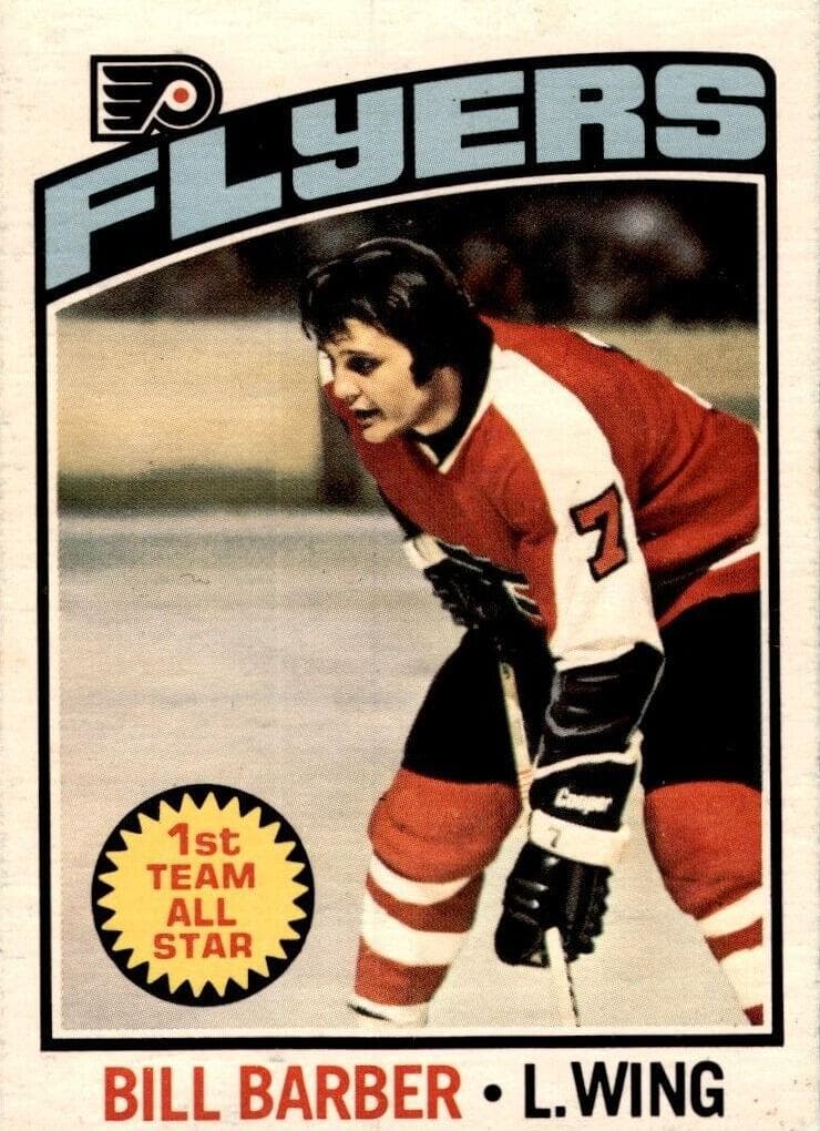 Bill Barber 1976 topps O-Pee-Chee