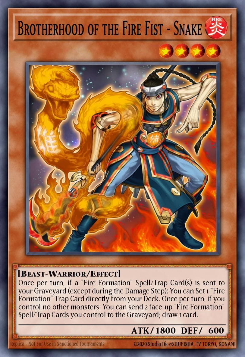 Brotherhood of the Fire Fist - Snake #CBLZ-EN026