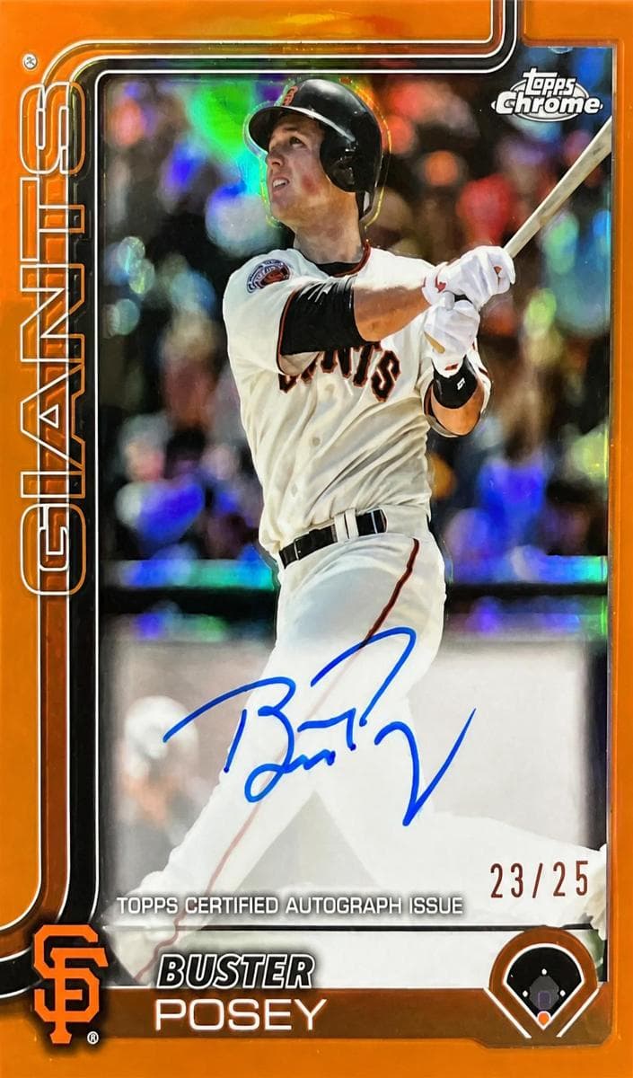 Buster Posey 2025 topps Topps Chrome Update
