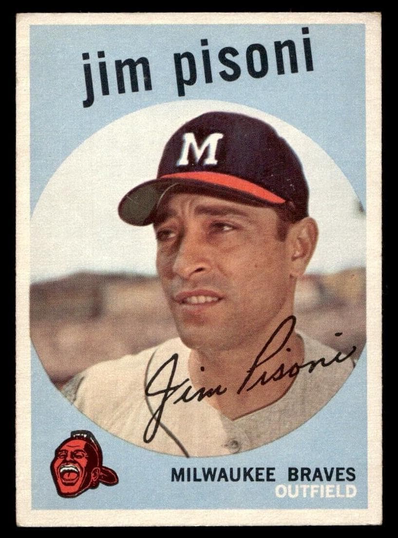Jim Pisoni 1959 topps Topps