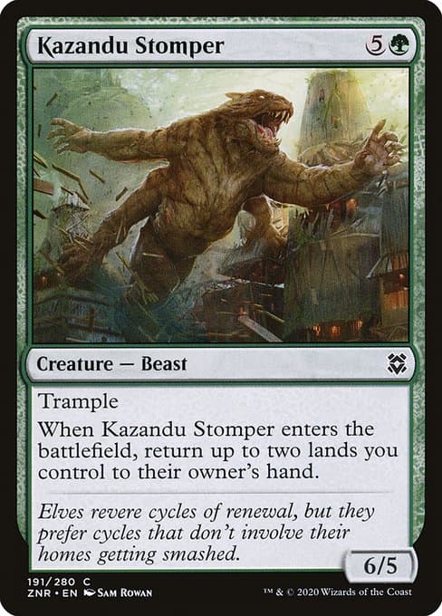 Kazandu Stomper 2020 Magic: The Gathering Zendikar Rising