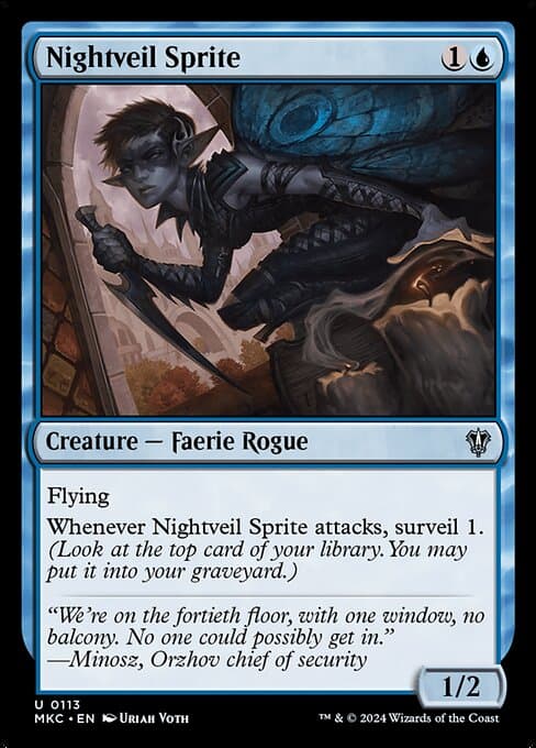 Nightveil Sprite Magic: The Gathering Zendikar Rising Commander