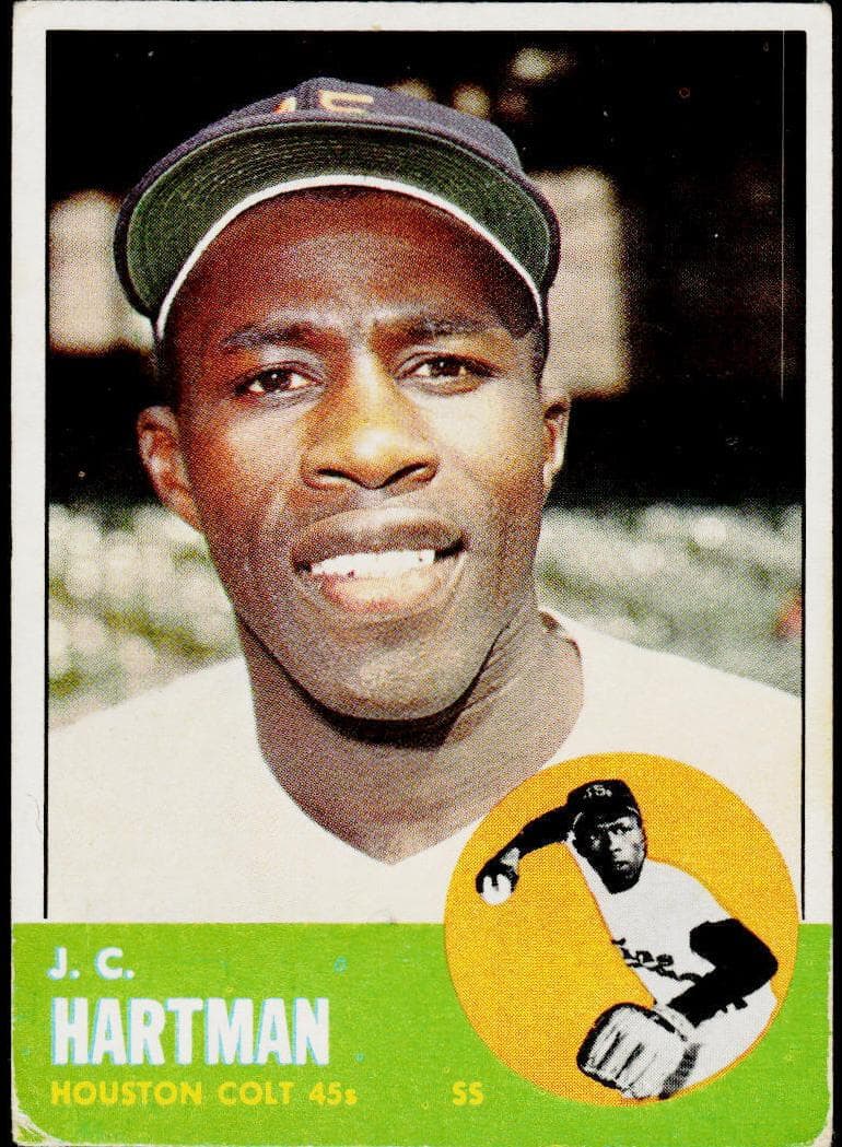 J.C. Hartman 1963 topps Topps
