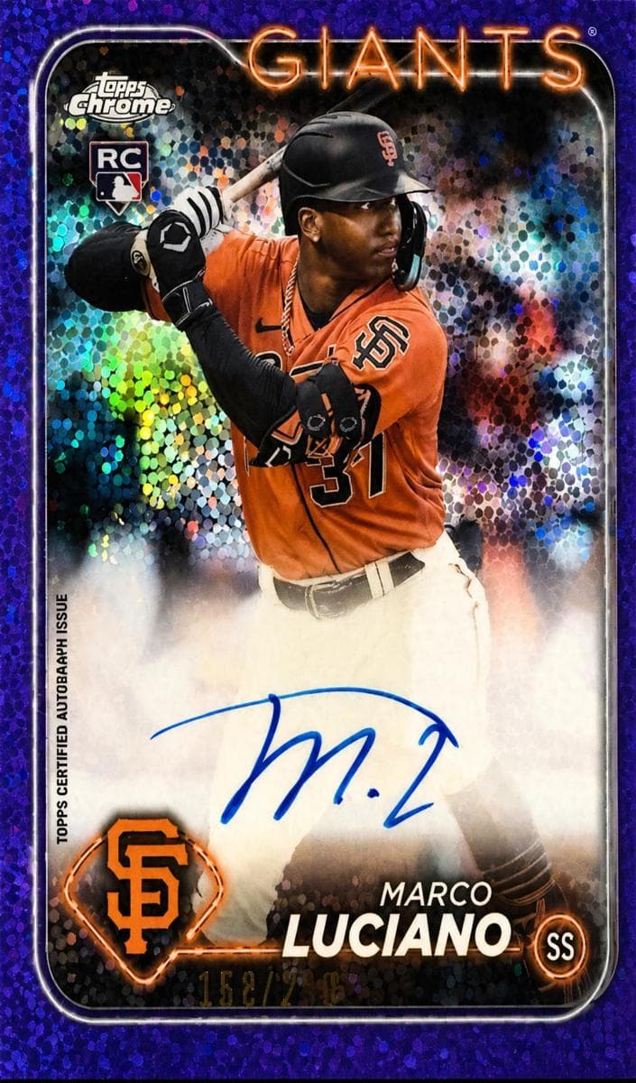 Marco Luciano 2024 topps Topps Chrome
