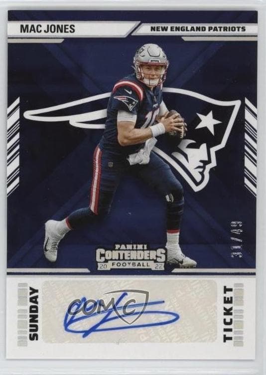 Mac Jones 2022 panini Panini Contenders