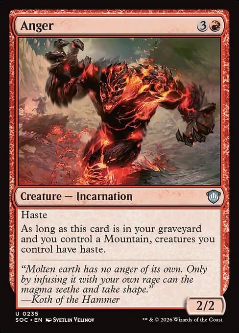 Anger 2002 Magic: The Gathering Judgment