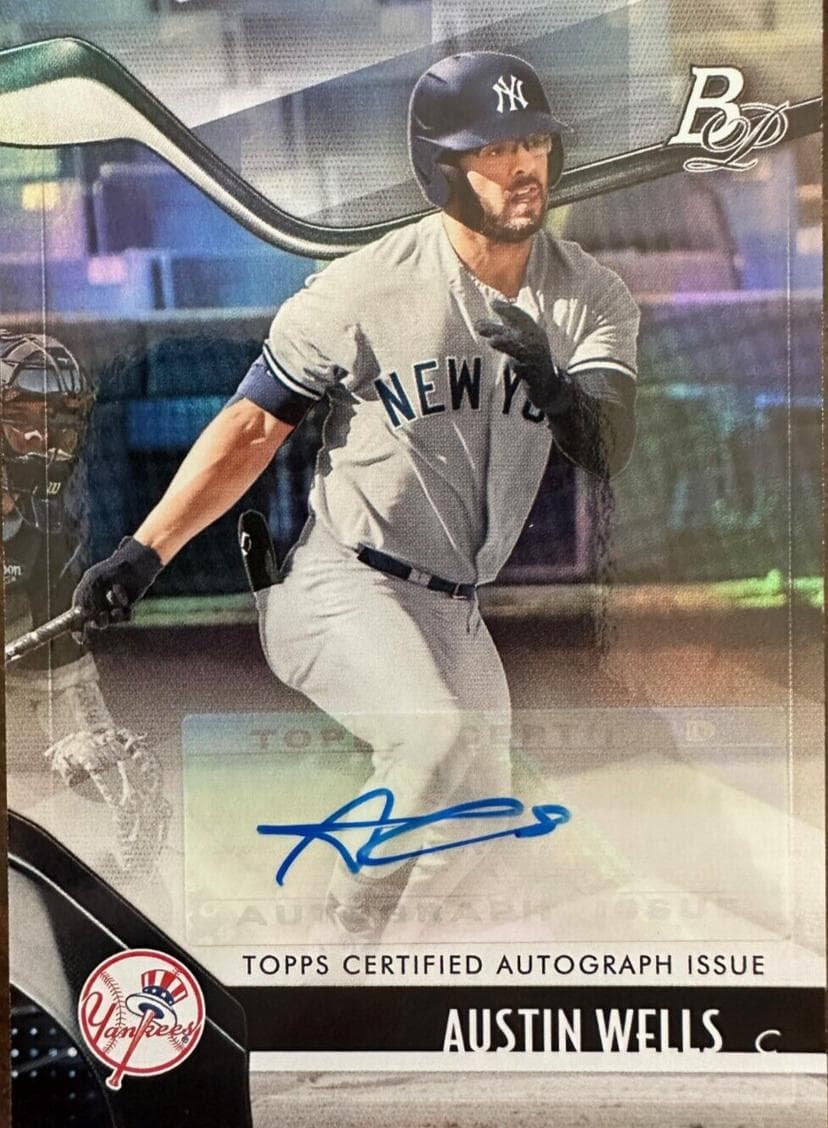 Austin Wells 2021 bowman Bowman Platinum