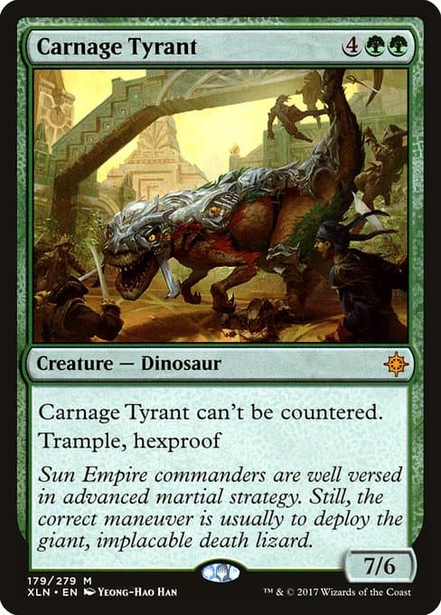 Carnage Tyrant 2017 Magic: The Gathering Ixalan