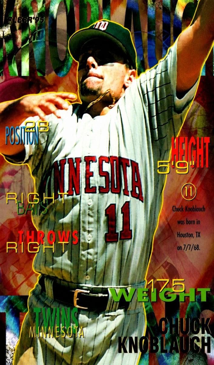 Chuck Knoblauch 1995 fleer