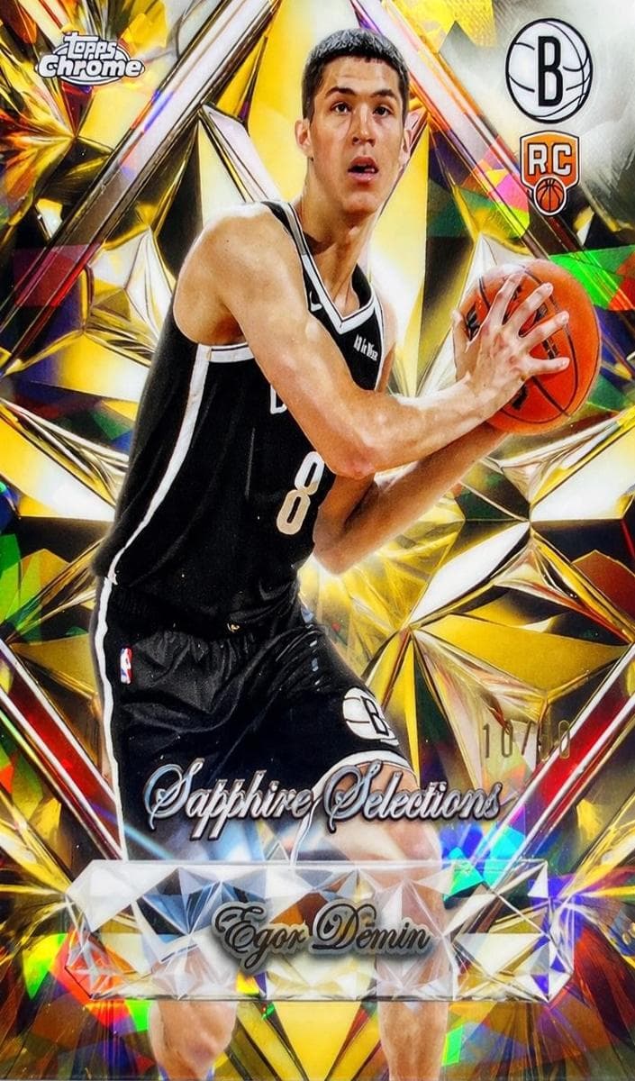 Egor Dëmin 2025 topps Topps Chrome Sapphire