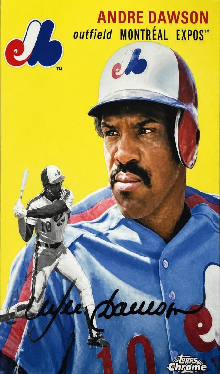 Andre Dawson 2023 topps Topps Chrome Platinum Anniversary