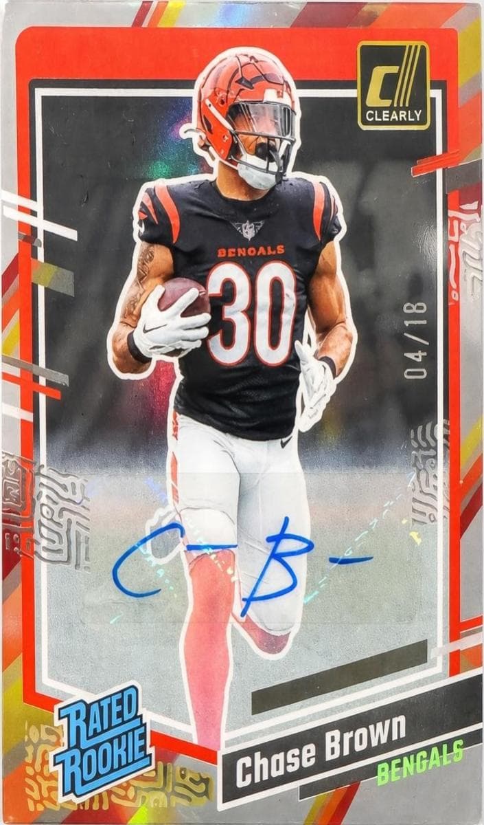 Chase Brown 2023 panini Clearly Donruss