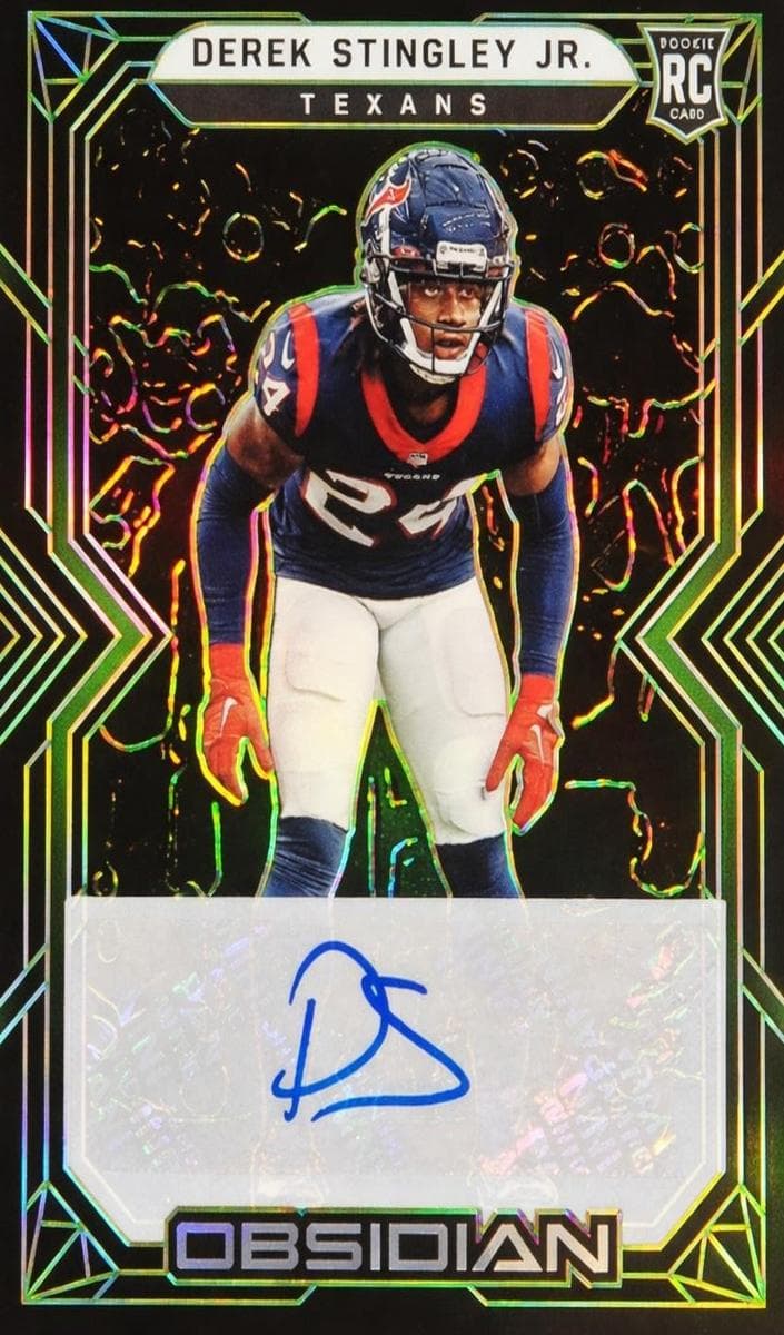 Derek Stingley Jr 2022 panini Panini Obsidian