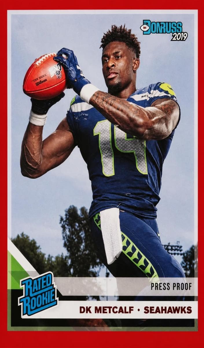 DK Metcalf 2019 panini Panini Plates & Patches