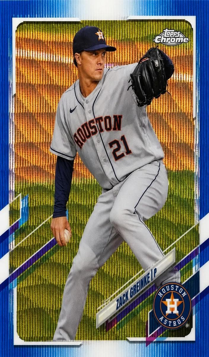 Zack Greinke 2021 topps Topps Chrome