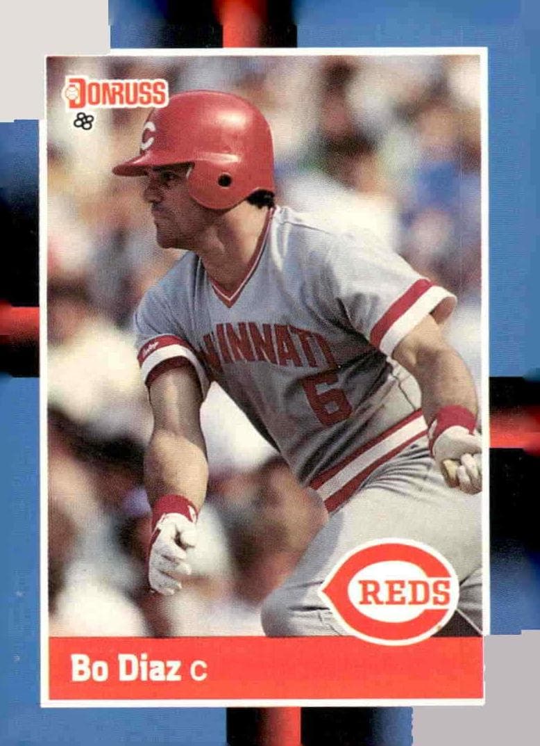 Bo Diaz 1988 panini Donruss