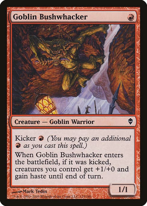 Goblin Bushwhacker 2009 Magic: The Gathering Zendikar