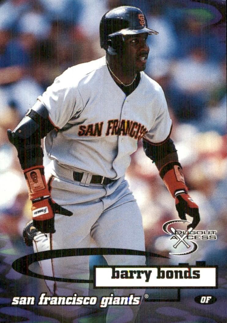 Barry Bonds 1998 skybox Dugout Axcess