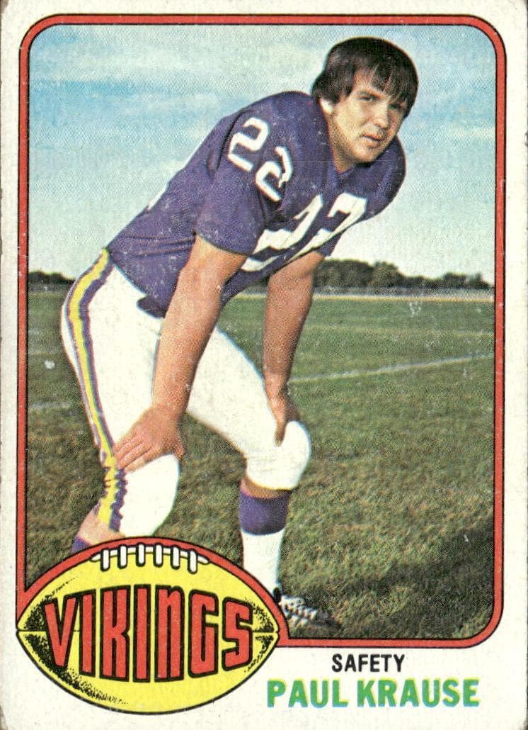Paul Krause 1976 topps Topps