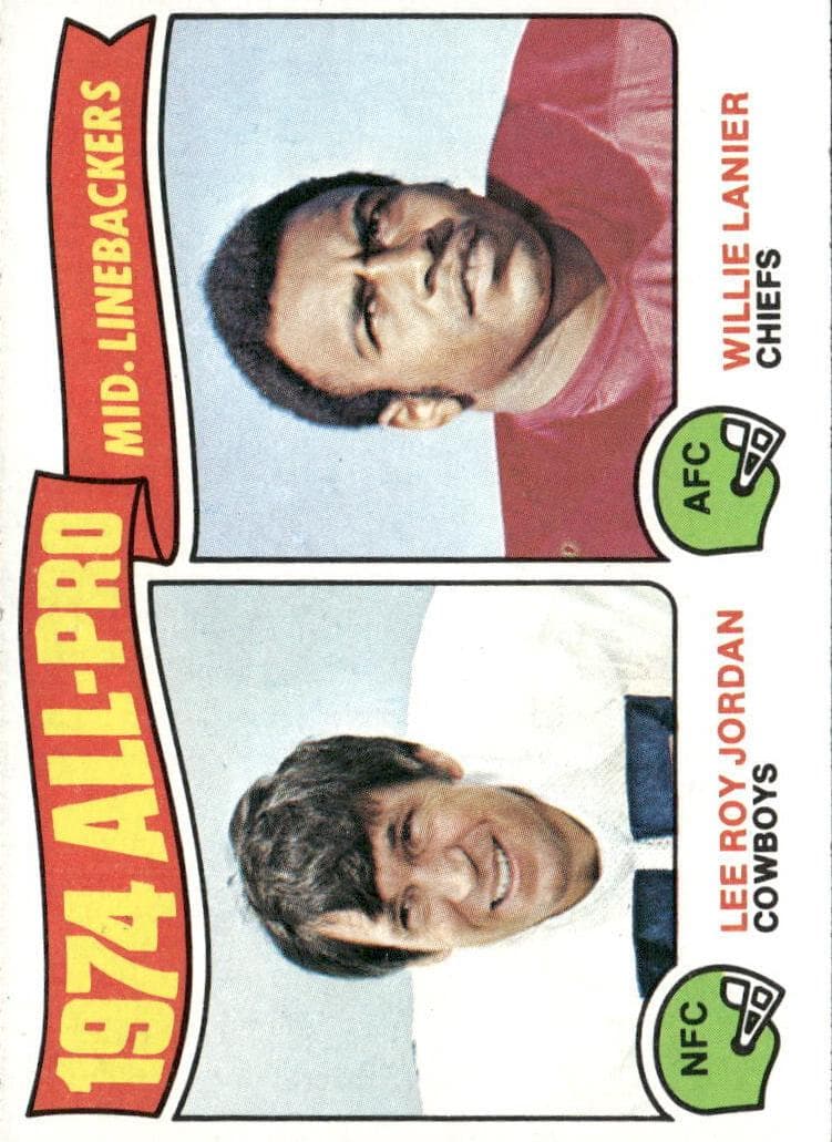 1974 All-Pro Middle Linebackers (Lee Roy Jordan / Willie Lanier) #218