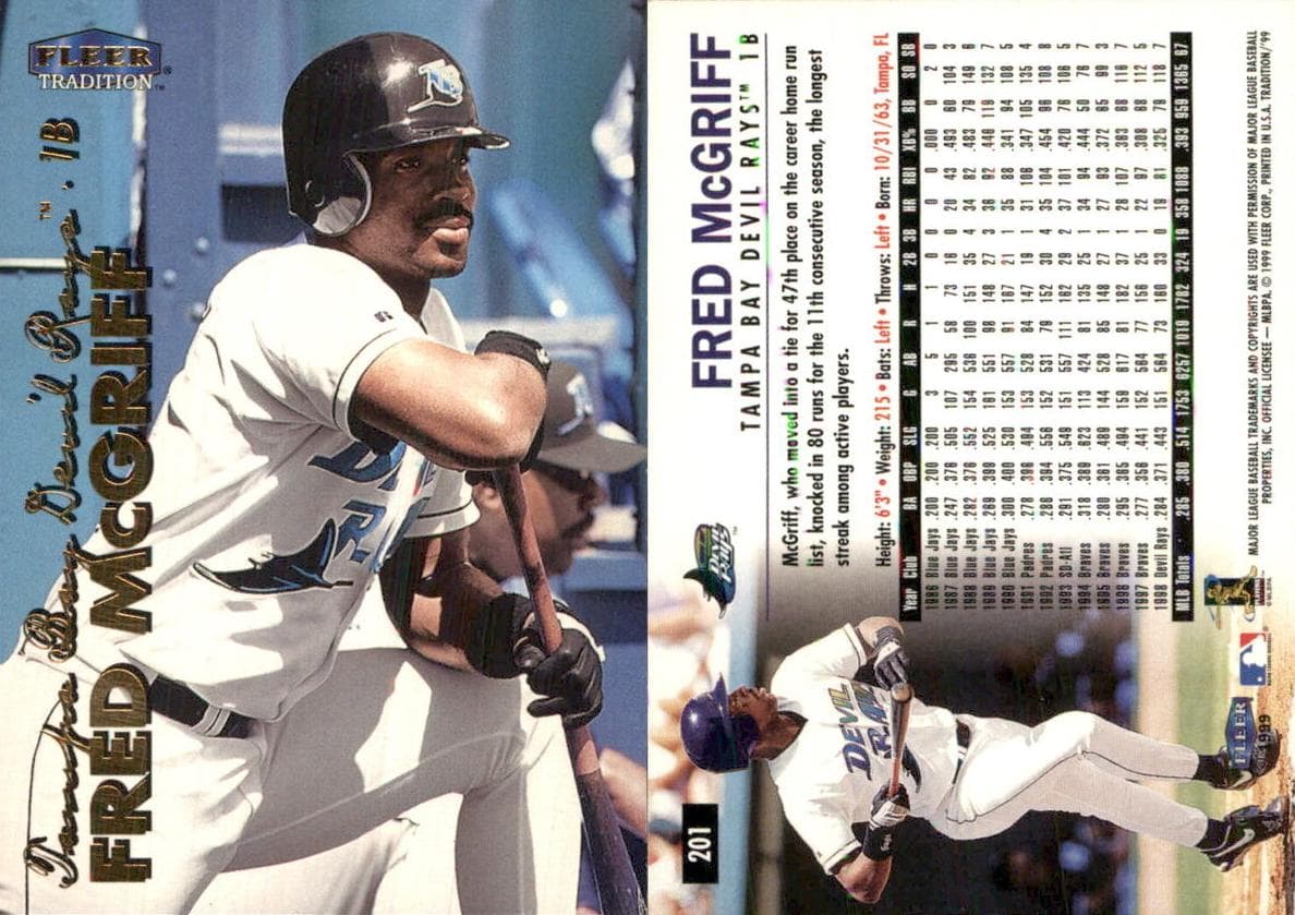 Fred McGriff 1999 fleer Fleer Tradition