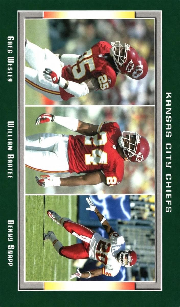 Greg Wesley / William Bartee / Benny Sapp 2006 topps