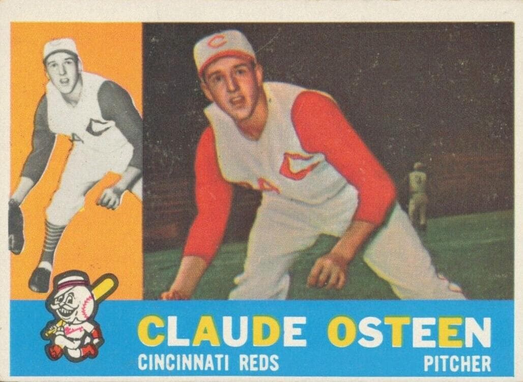 Claude Osteen 1960 topps Topps