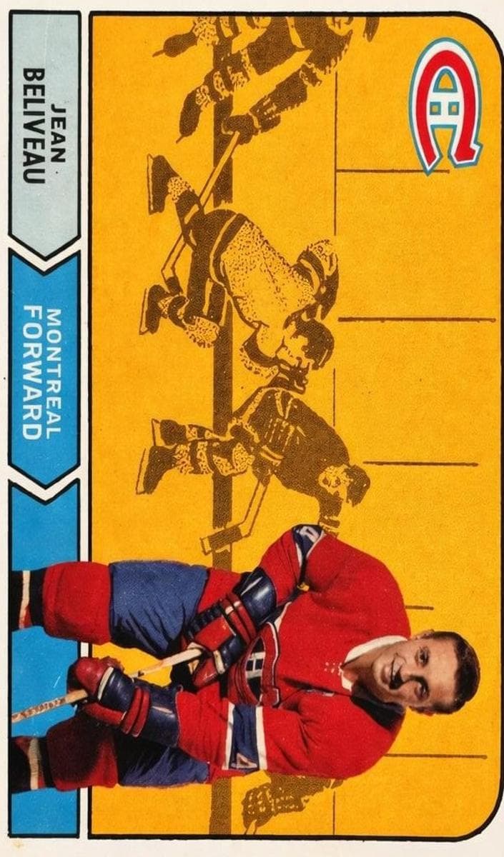 Jean Beliveau 1968 topps O-Pee-Chee