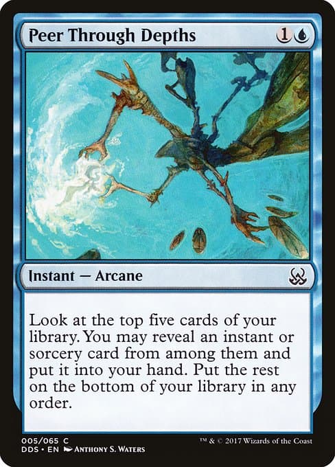 Peer Through Depths 2017 Magic: The Gathering Duel Deck: Mind vs. Might