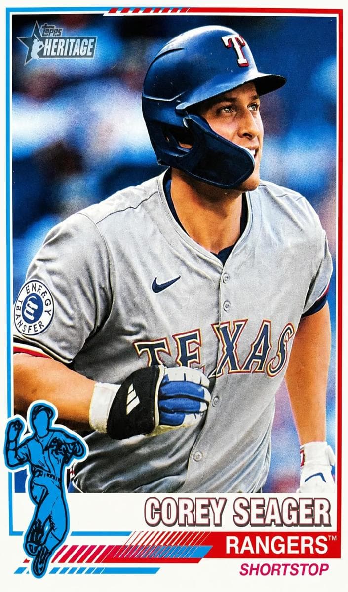 Corey Seager 2025 topps Topps Heritage