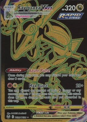 Rayquaza VMAX trading card