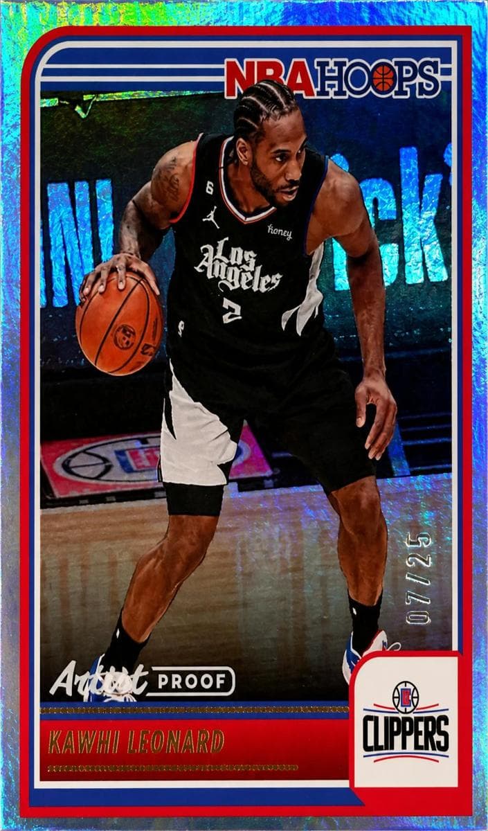Kawhi Leonard 2023 panini Hoops Premium Stock