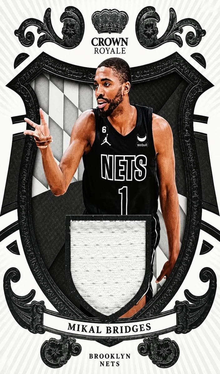 Mikal Bridges 2023 panini Panini Crown Royale