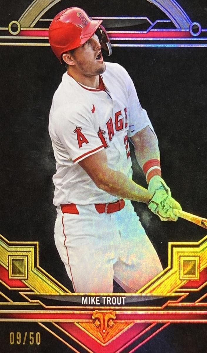 Mike Trout 2024 topps Topps Triple Threads