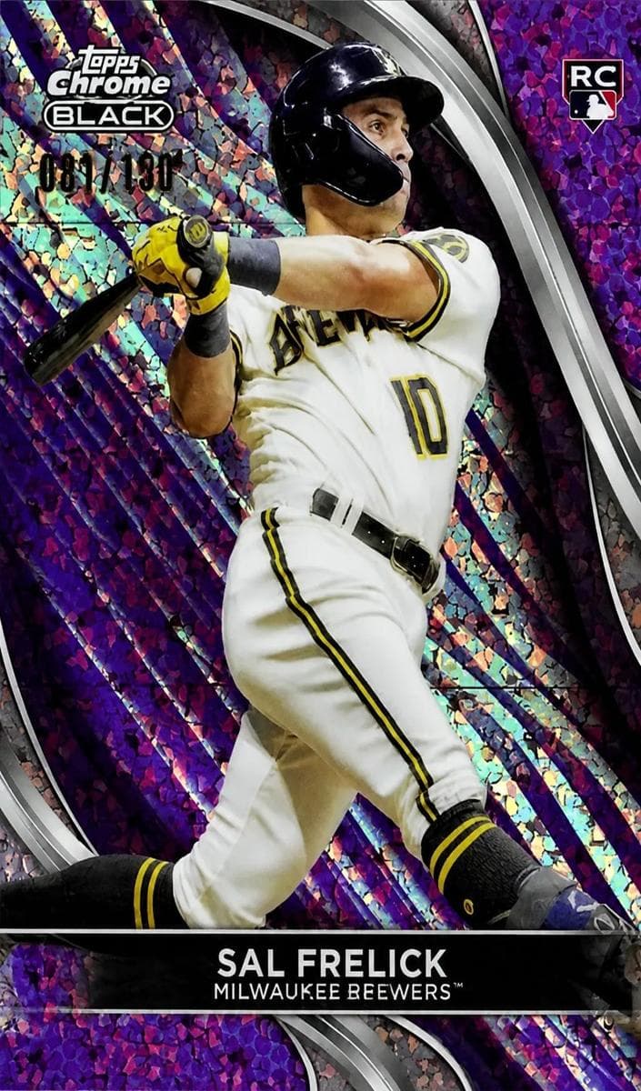 Sal Frelick 2024 topps Topps Chrome Black