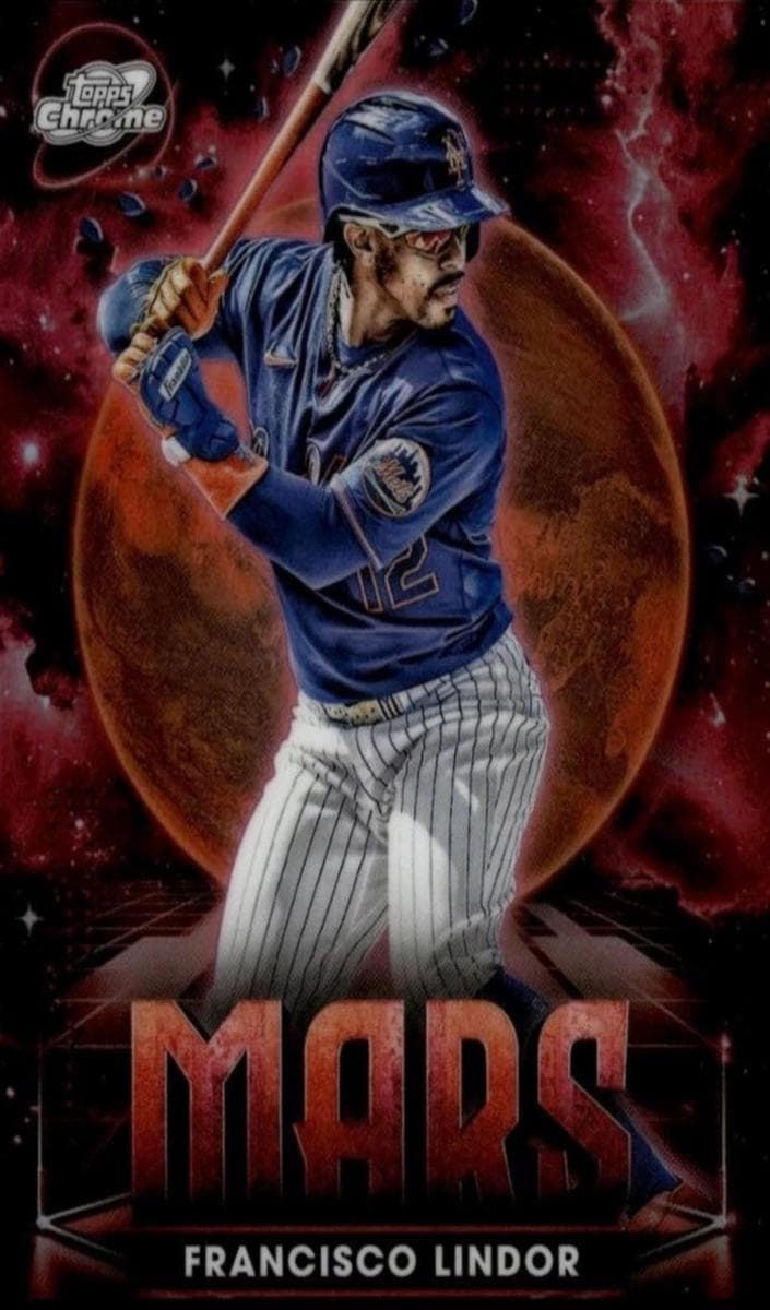 Francisco Lindor 2025 topps Topps Cosmic Chrome