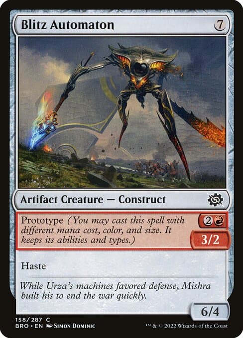 Blitz Automaton 2022 Magic: The Gathering Brother's War
