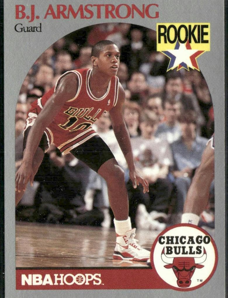 B.J. Armstrong 1990 panini Hoops