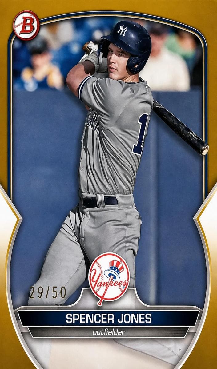 Spencer Jones 2023 bowman Bowman Draft