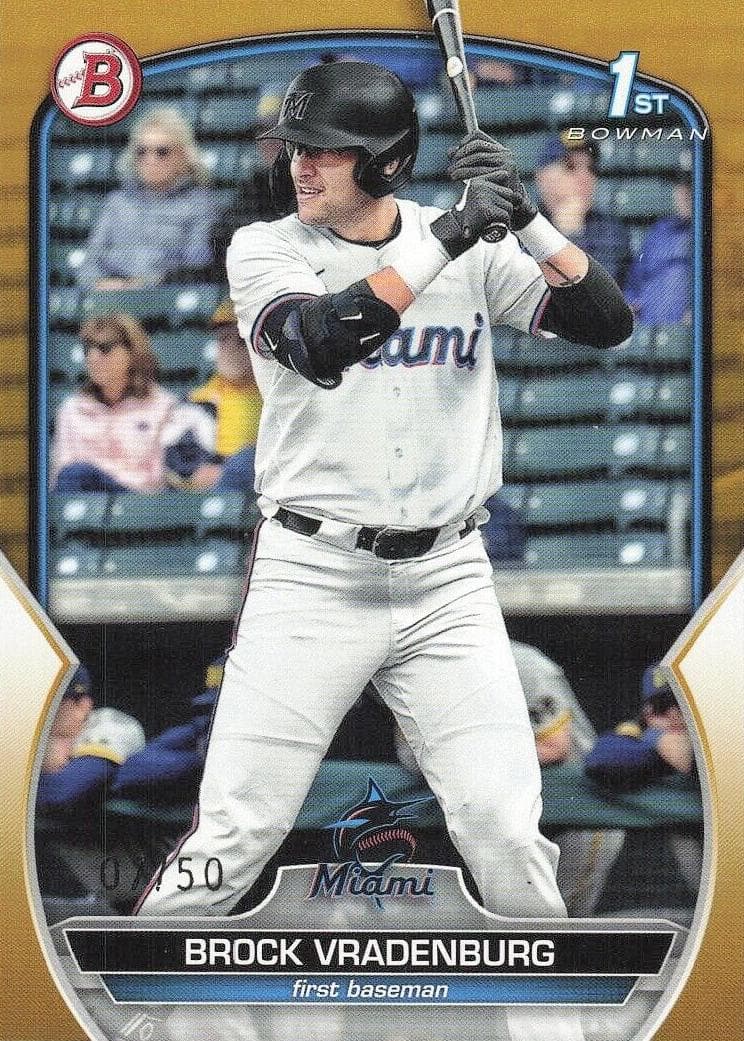 Brock Vradenburg 2023 bowman Bowman Draft