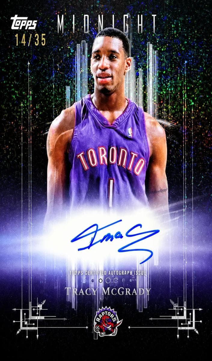 Tracy McGrady 2025 topps Topps Midnight