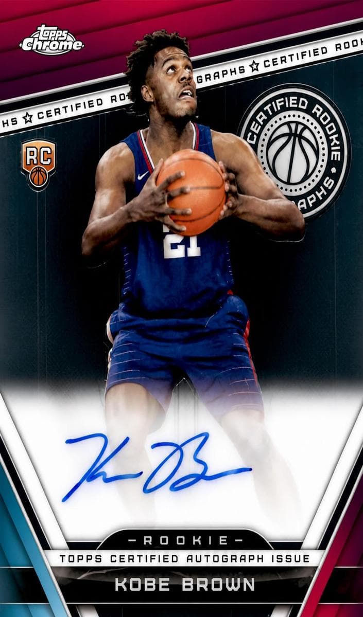Kobe Brown 2023 topps Topps Chrome