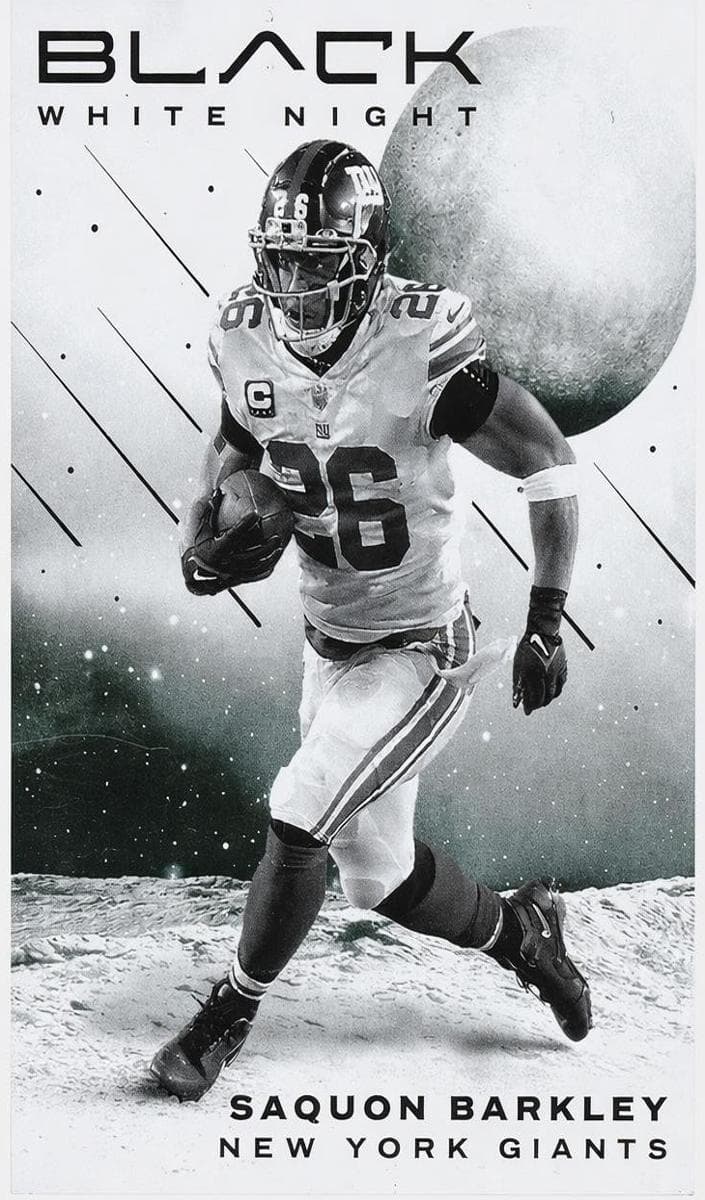 Saquon Barkley 2023 panini Black White Night